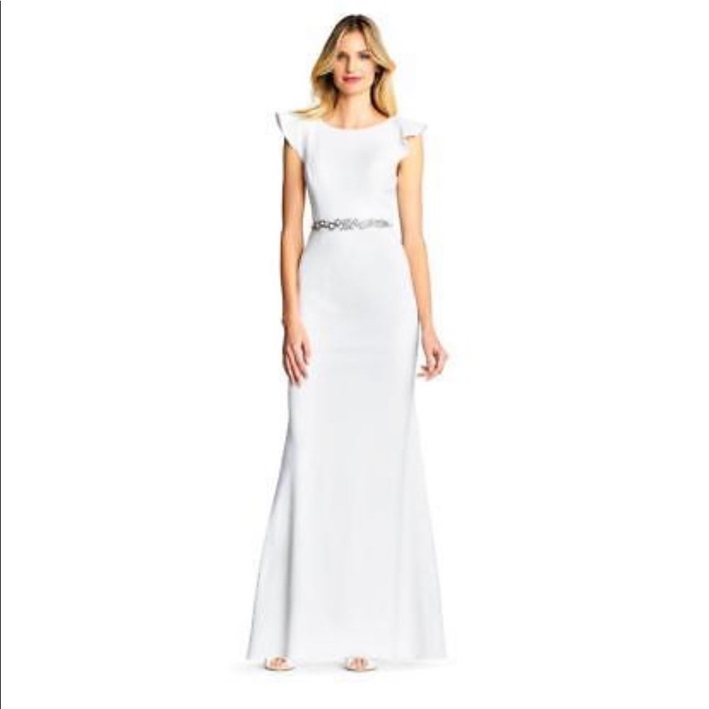 Bhldn Adrianna Papell wedding dress